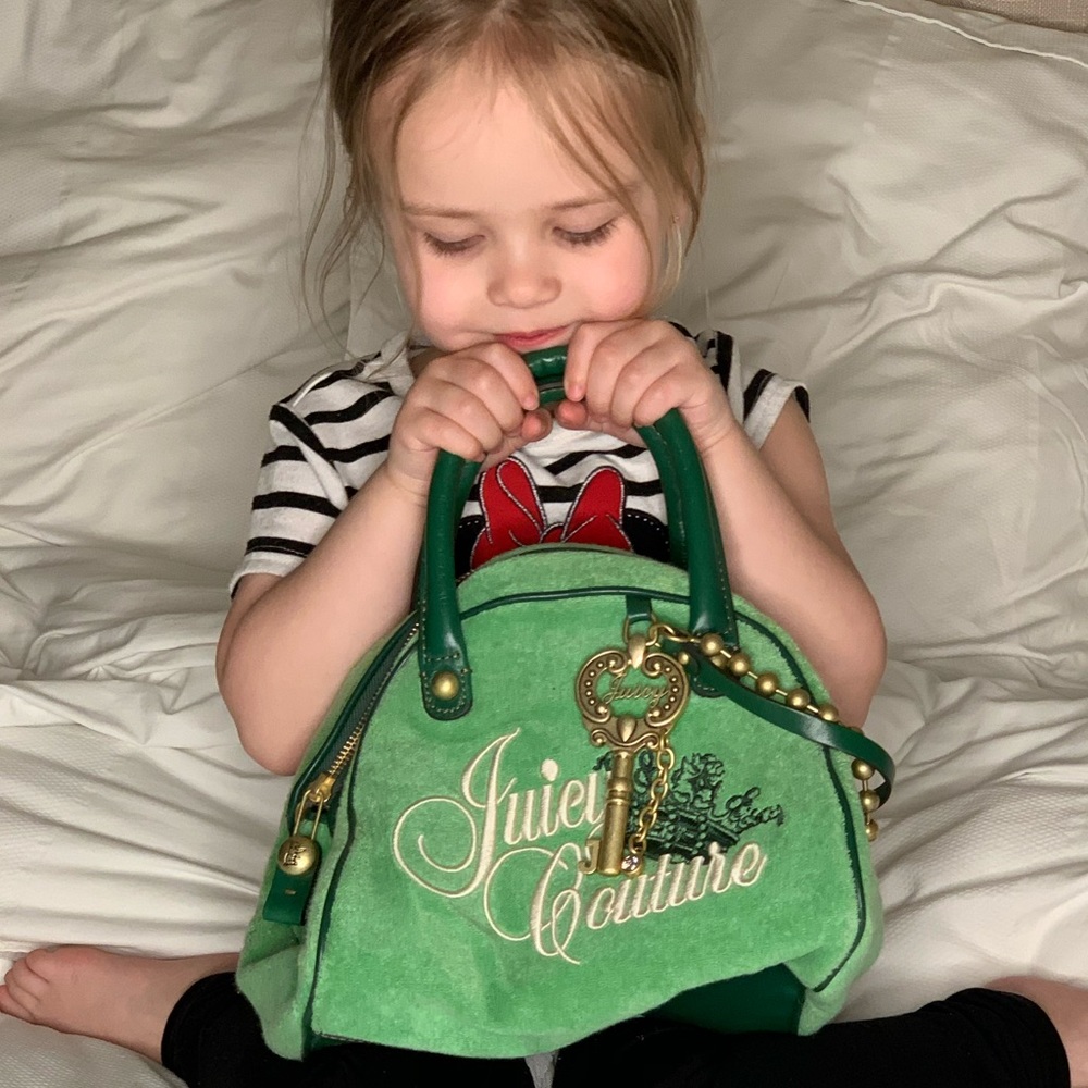 EUC Excellent Used Cond. Green Juicy Bowler Bag